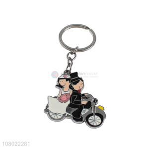 New hot sale keychains lovely cartoon key ring key chains metal gift