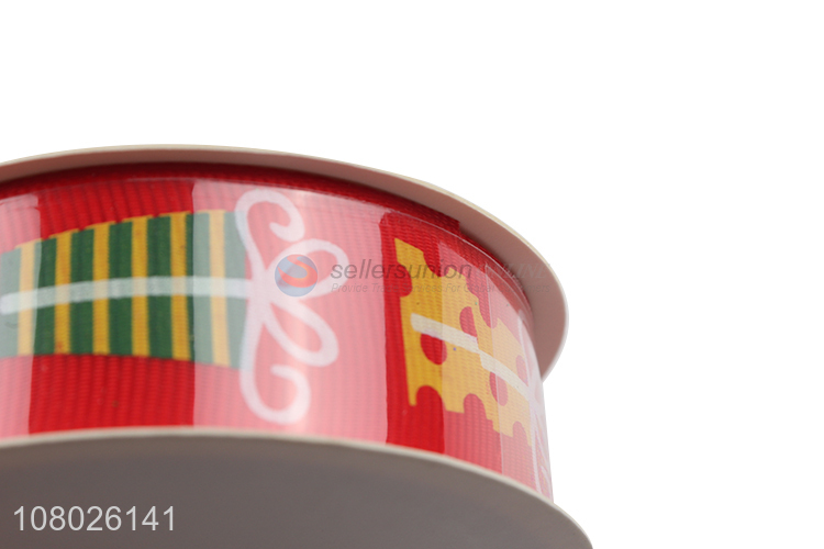 Good Quality Color Printing Polyester Ribbon For Christmas Decoration