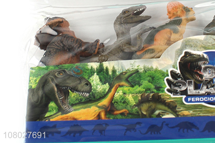 Low price wholesale creative boxed dinosaur model toy set