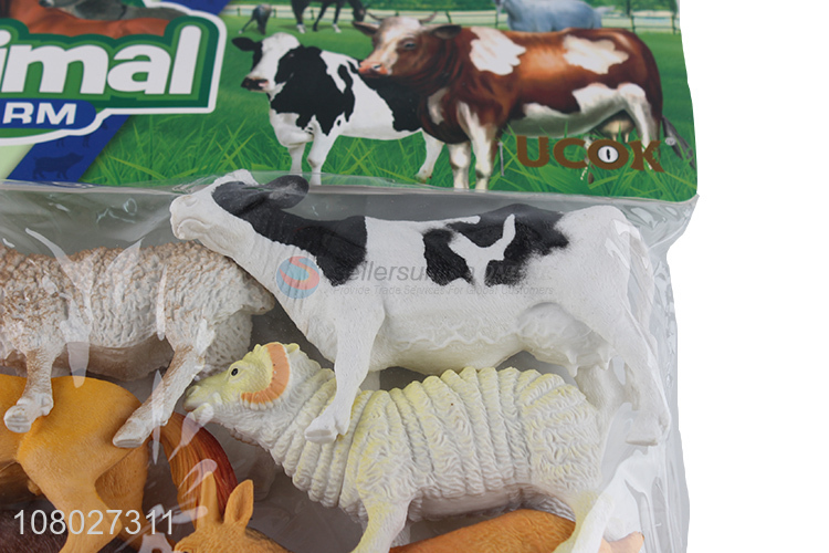 Low price wholesale multicolor ranch animal toy suit