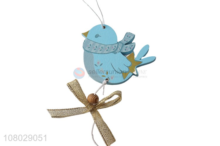 Most popular bird shape christmas wooden hanging ornaments