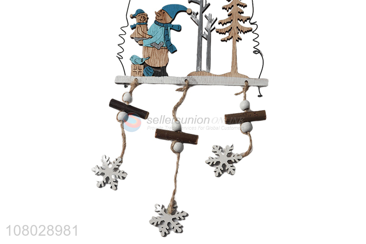 Best selling creative wooden hanging ornaments for christmas