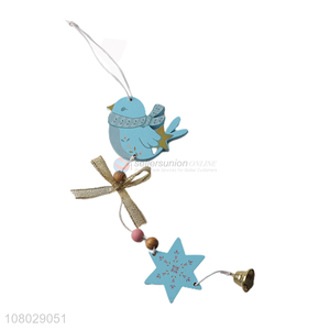 Most popular bird shape christmas wooden hanging ornaments