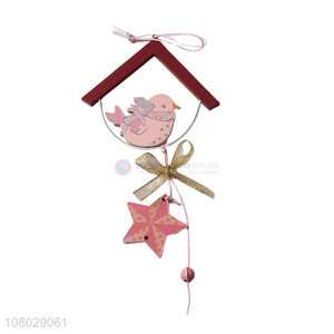 Online wholesale wooden christmas hanging ornaments for home decoration