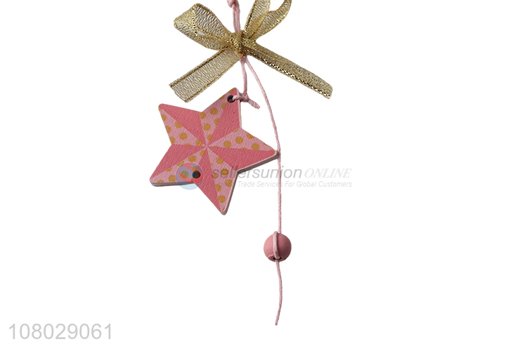 Online wholesale wooden christmas hanging ornaments for home decoration