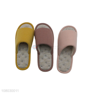 Low price wholesale multicolor cotton slippers home floor slippers