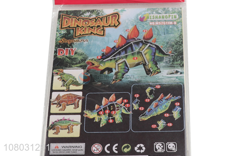 Online wholesale creative dinosaur 3D puzzle toys diy toys