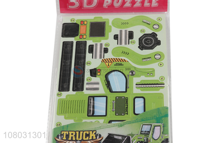 New products creative truck 3D puzzle toys educational toys