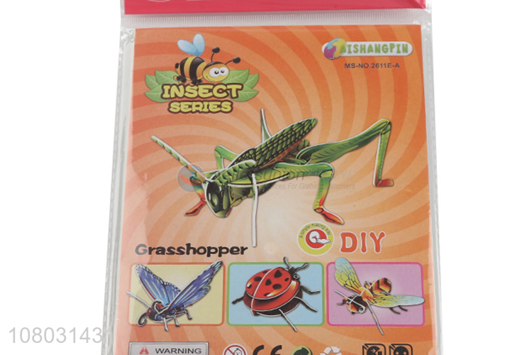 High quality creative 3D diy educational toys mantis puzzle toys