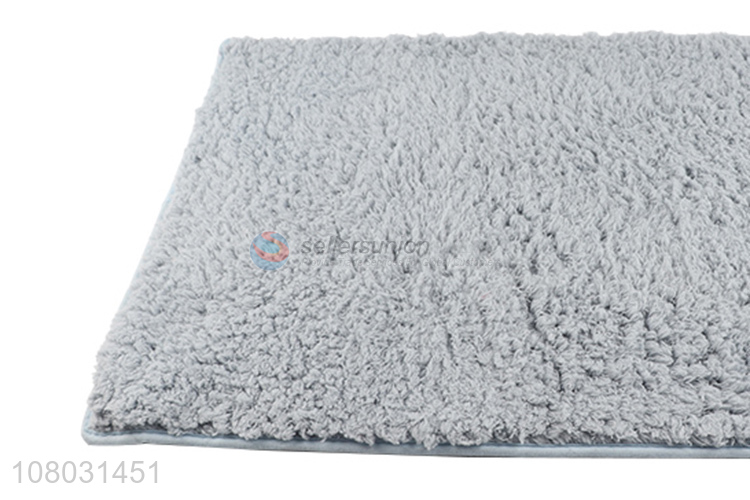 Yiwu factory soft grey plush carpet floor mats for household