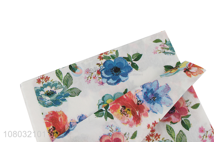 Wholesale Flower Pattern Disposable Napkins Party Napkin