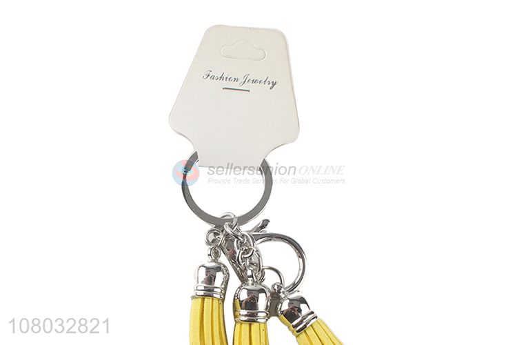 High quality simple tassel pendant creative keychain