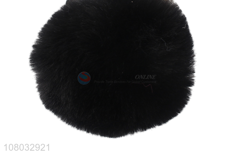 Good sale balck hair ball pendant portable keychain