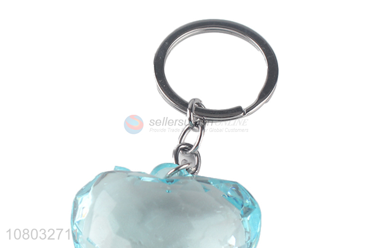 New arrival blue transparent pendant creative keychain pendant