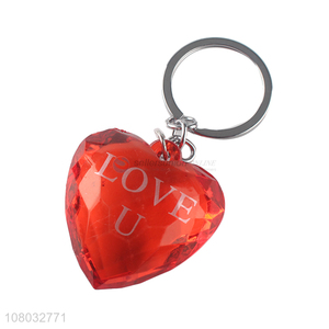 High quality red transparent pendant creative keychain pendant