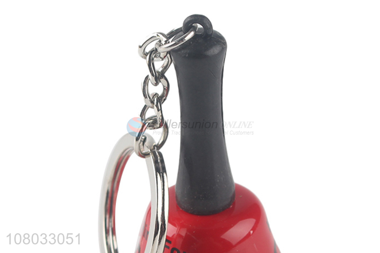 Best selling red bell pendant simple keychain pendant