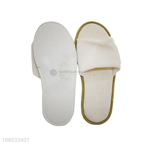 Low price universal size open toe disposable slippers for women and men