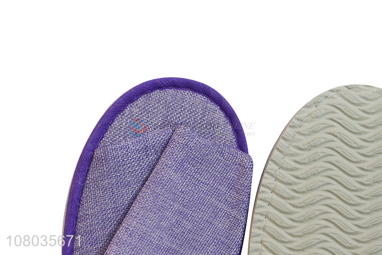 Yiwu market purple sandals hotel disposable slippers