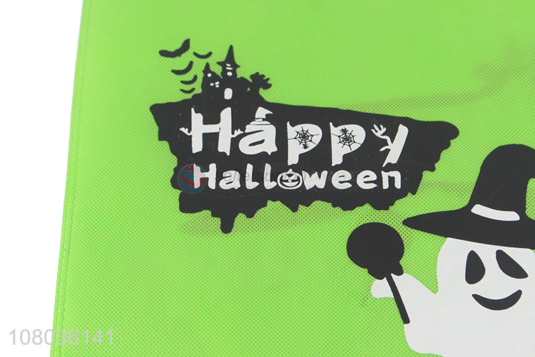 Popular products green ghost pattern halloween shopping bag