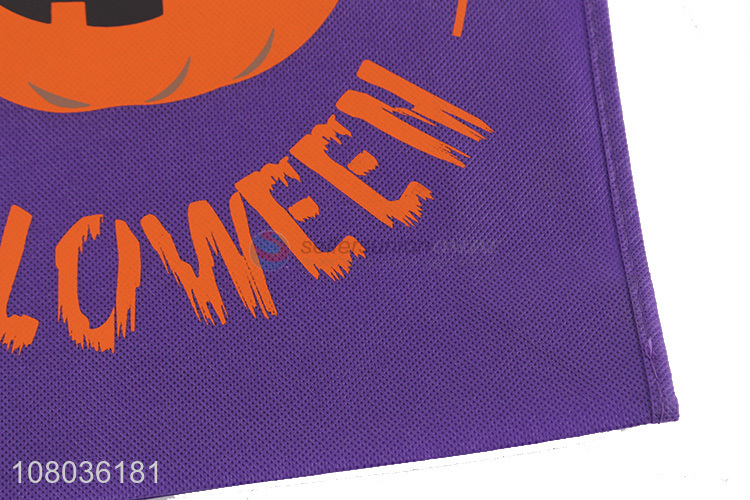 Most popular purple pumpkin pattern shopping bag wholesale