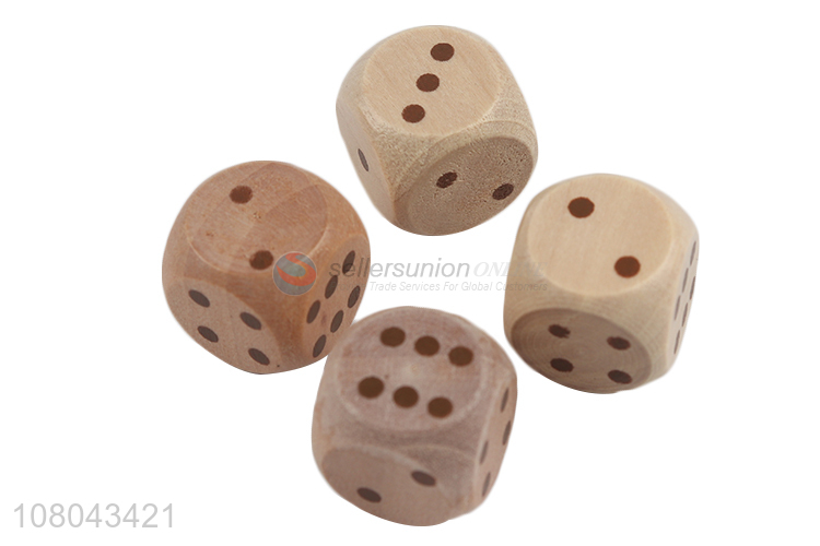 Good price wooden dice set polyhedral wooden block dice games