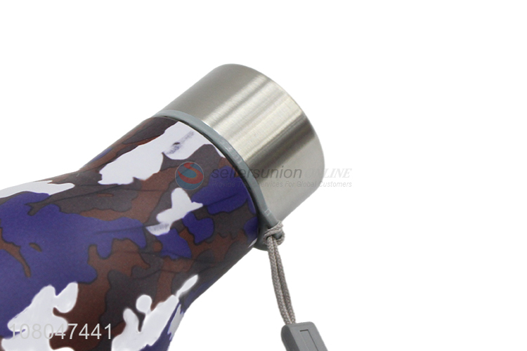 Hot selling printed portable stainless steel water bottle