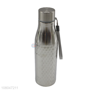 Good selling silver non-slip stainless steel water bottle