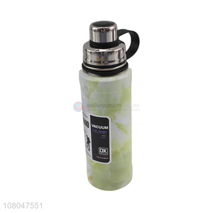 Fashion style printed stainless steel vacuum water bottle