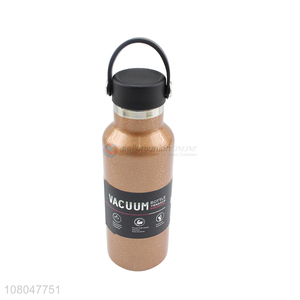 Factory supply outdoor sports vacuum water bottle with handle