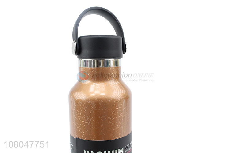 Factory supply outdoor sports vacuum water bottle with handle