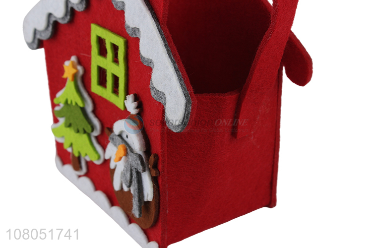 Creative design christmas decoration hand candy bag