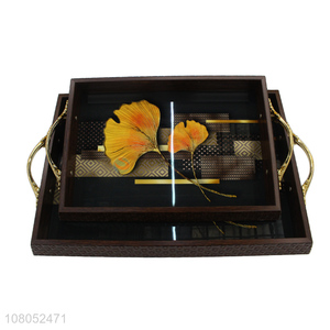Delicate Design Wooden Trays Fashion Serving Trays