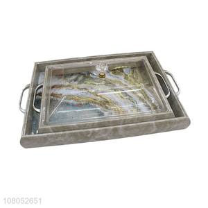 Wholesale Home Decoration Service Tray Rectangle Food Tray
