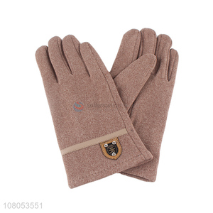 Hot selling ladies cold gloves creative touch screen gloves