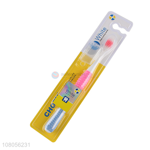 Low price wholesale plastic portable household adult toothbrush