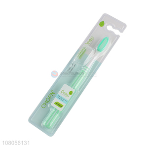 Good sale plastic portable travel toothbrush with toothbrush cover