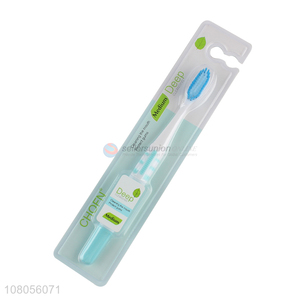 High quality blue plastic portable household toothbrush