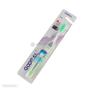 Wholesale plastic portable travel soft bristle toothbrush