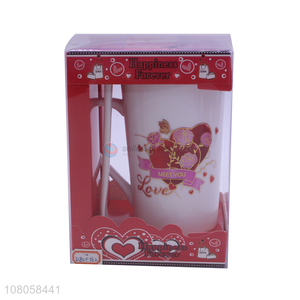 Fashion Design Ceramic Cup Gift Set For Wedding