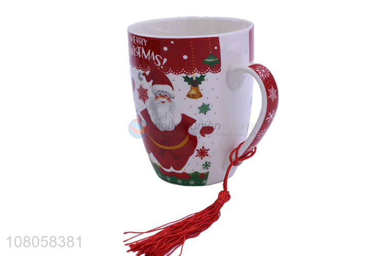 Wholesale Christmas Series Ceramic Mug With Tassel