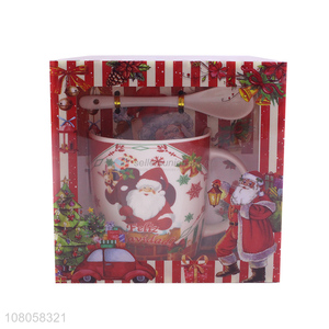 Popular Christmas Series Color Printing Ceramic Cup