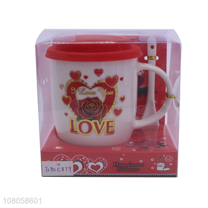 Latest Ceramic Mug Water Cup With Spoon For Gift