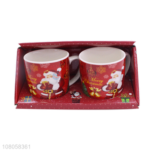 Custom 2 Pieces Ceramic Cup Fashion Mug Set