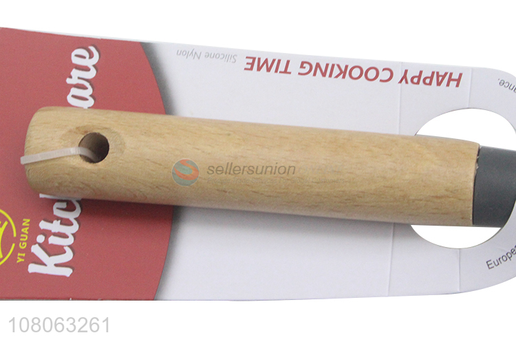 New arrival household cooking spatula with wooden handle