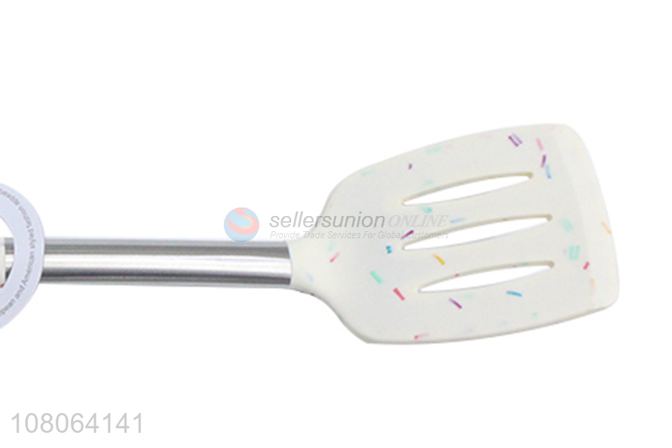 Cheap price eco-friendly silicone slotted spatula for sale