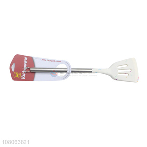 Best price stainless steel handle silicone slotted spatula