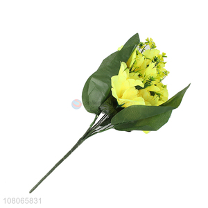 Most popular yellow artificial flower fake flower wholesale