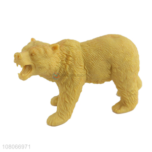 Hot Sale Simulation Brown Bear PVC Animal Model Toy