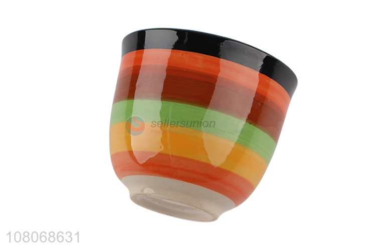 Best Quality Colorful Ceramic Teacup Fashion Bowl Cup