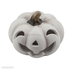 Factory direct sale Halloween decoration ceramic pumpkin craft